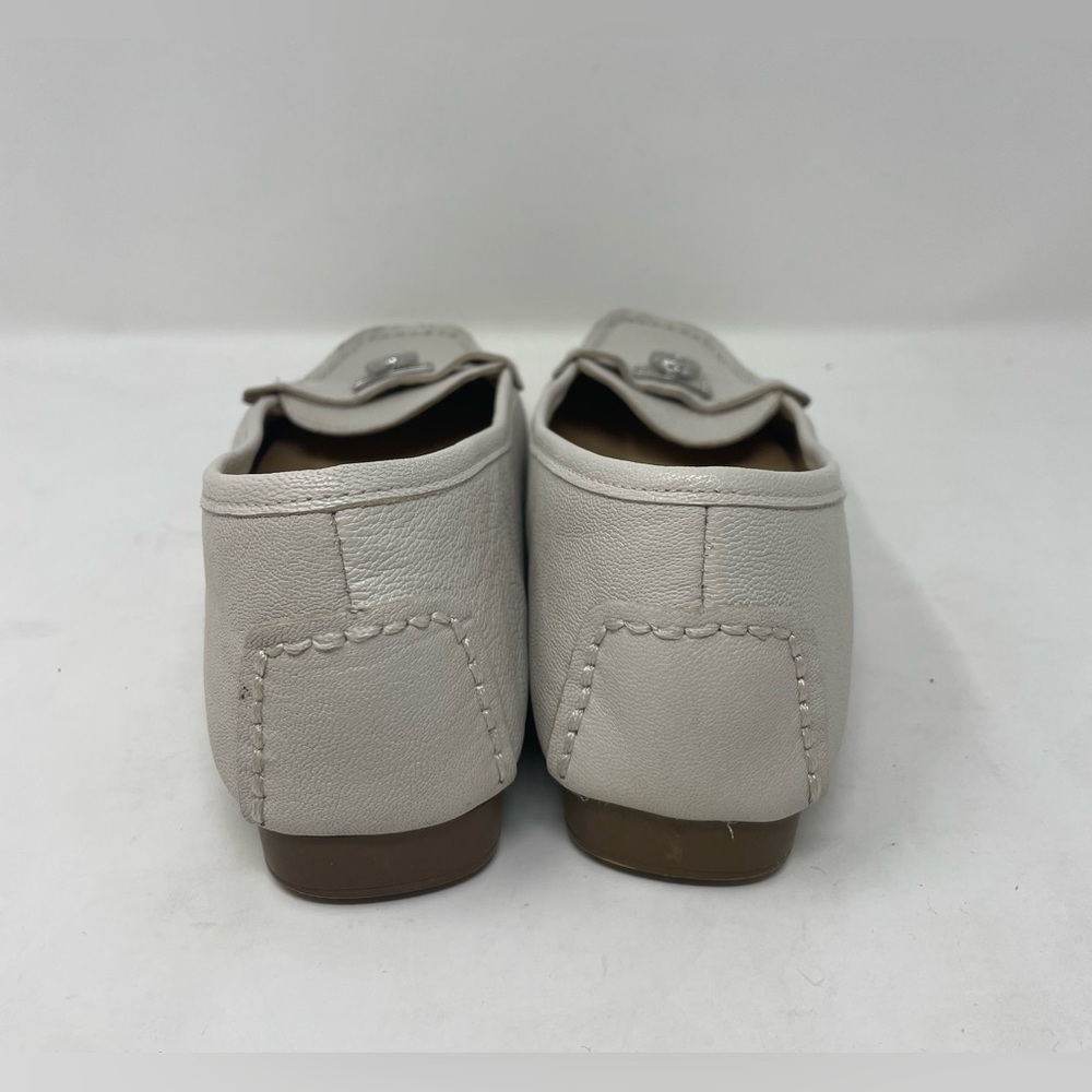 Michael Kors Women Gray Leather Loafers Flats Size 9.5 - Picture 4 of 9